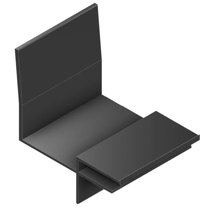 1000035068 – JAEGER Slide Out Seal, Double 3-1/2 Inch Wipe 14 Foot Length 3 Inch Splash Guard Black Polymer OEM Part ...